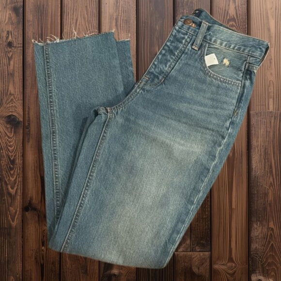J. Crew Essential Straight Blue Jeans - Picture 1 of 7